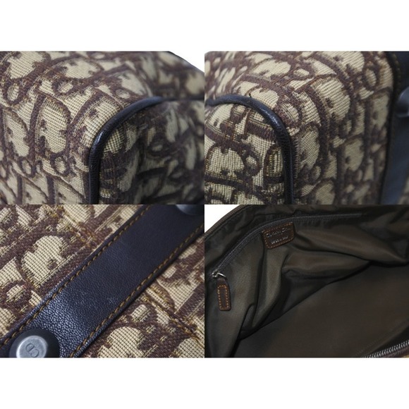 Dior Christian  Handbag Beige Trotter Brown - Picture 7 of 8